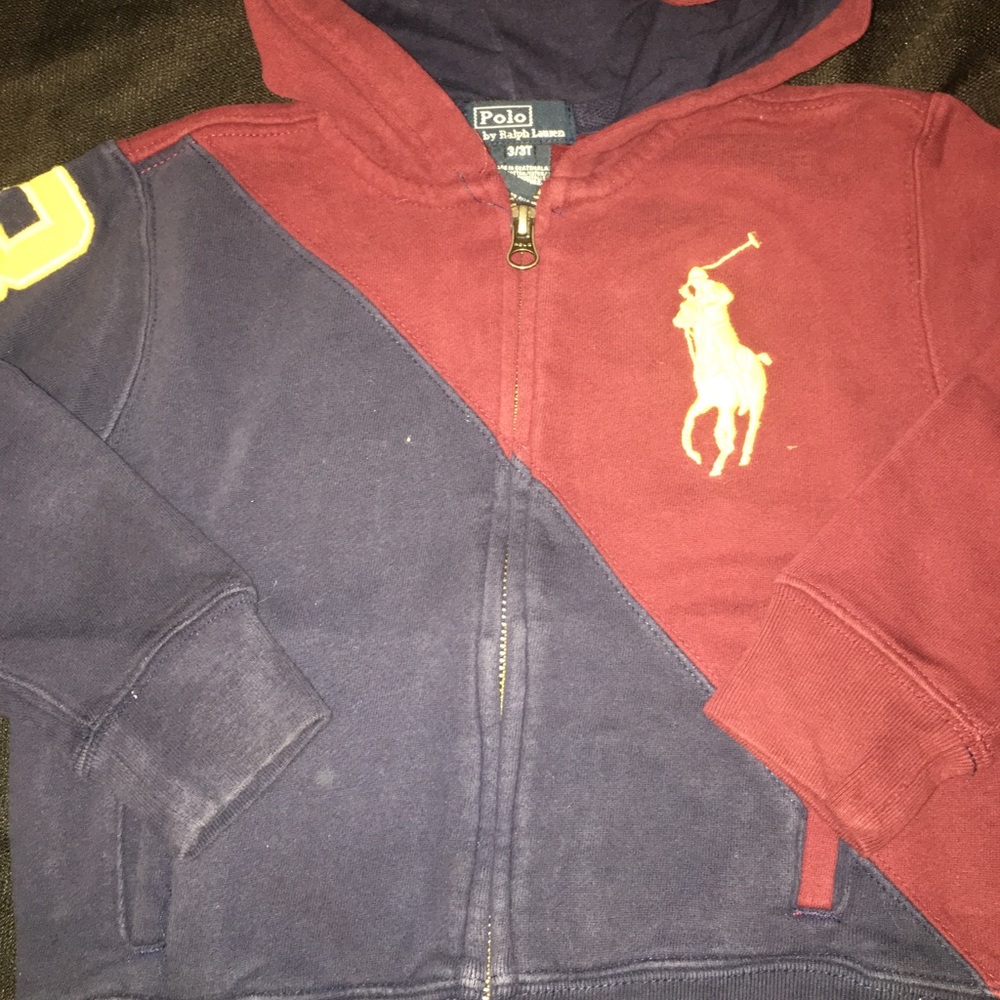 Boys size 3 RL sweat jacket